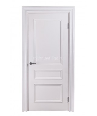 Дверь из шпона Барселона ДГ резной багет (Белый ясень)